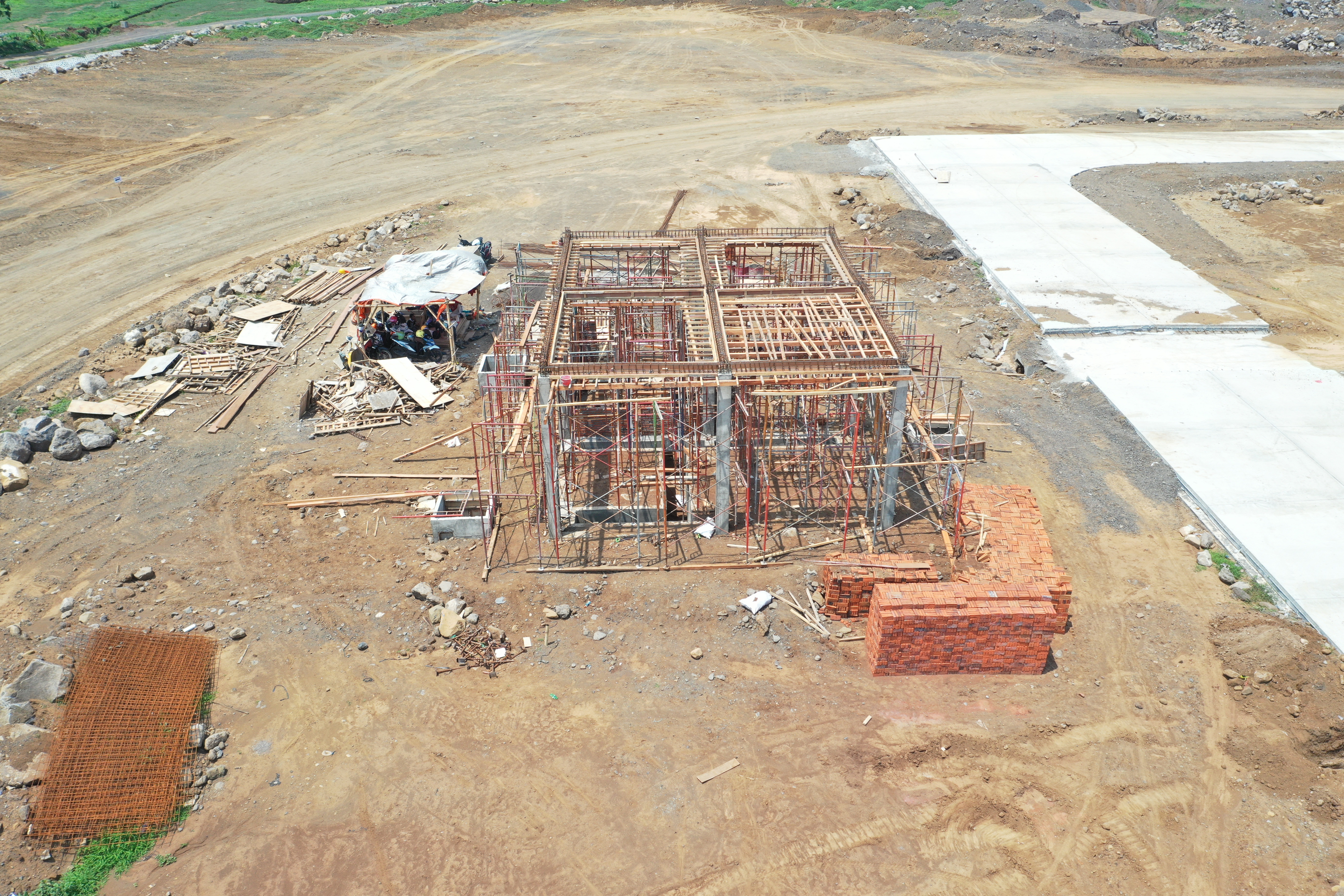 Proses pembangunan Workshop Banyuwangi, Januari 2020